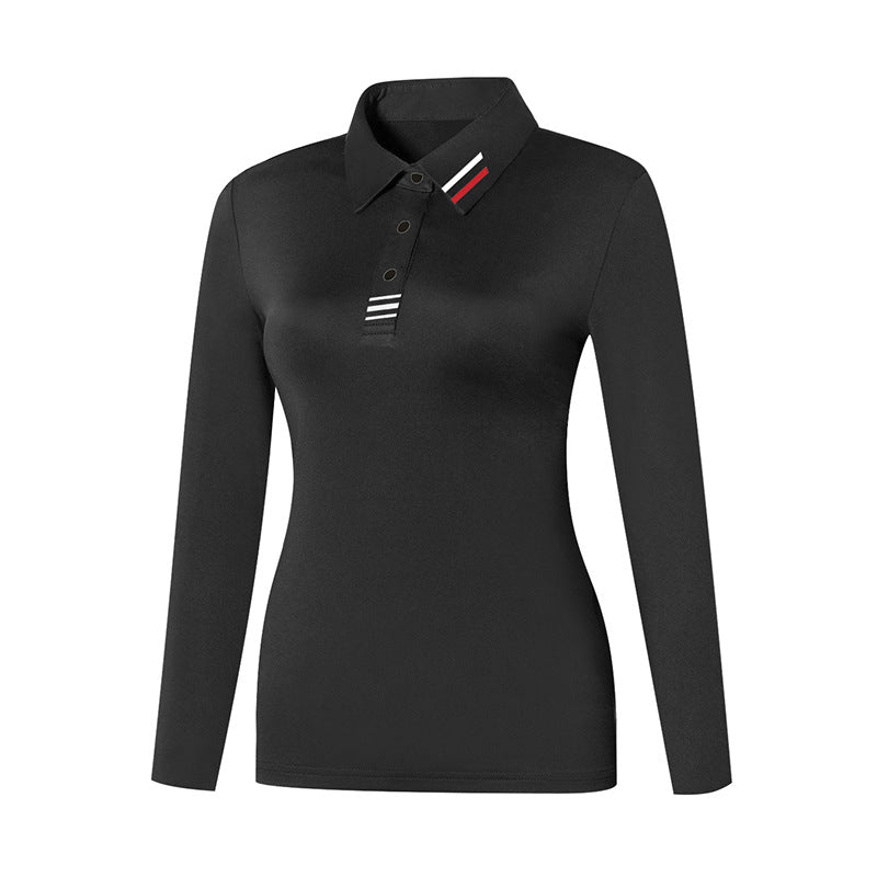 Women's Long-Sleeve Performance Golf Polo