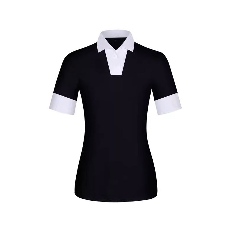 Women's Golf Lapel Short Sleeve T-Shirt