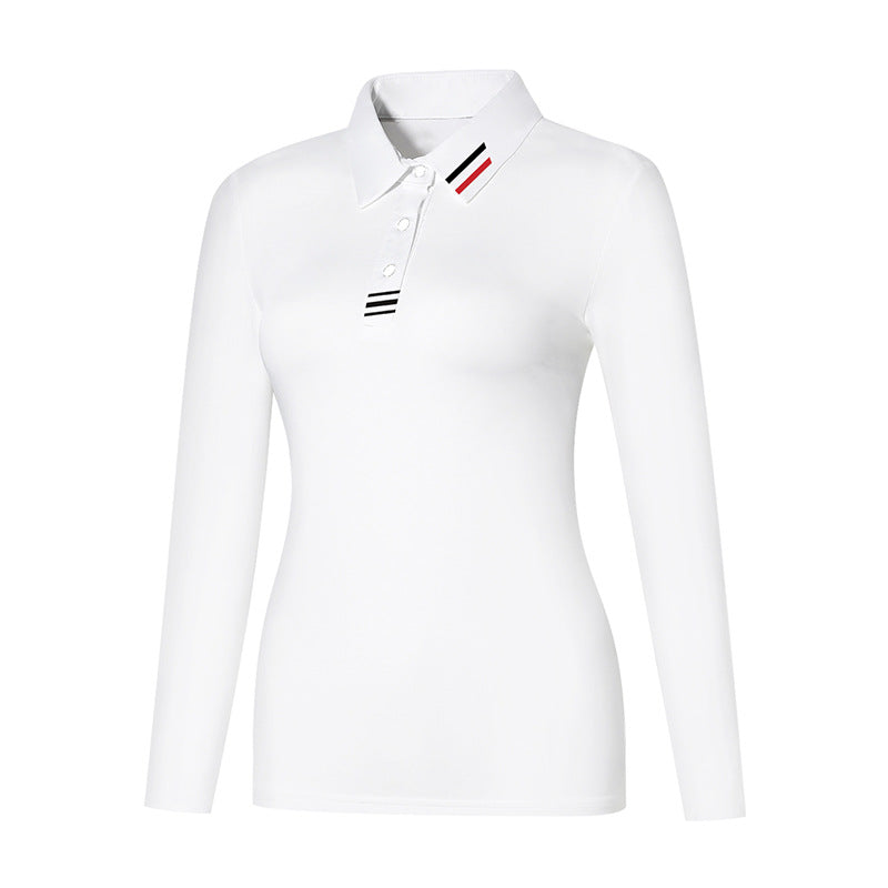 Women's Long-Sleeve Performance Golf Polo
