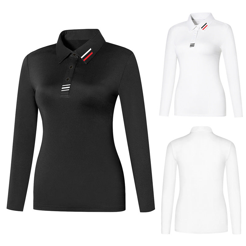 Women's Long-Sleeve Performance Golf Polo