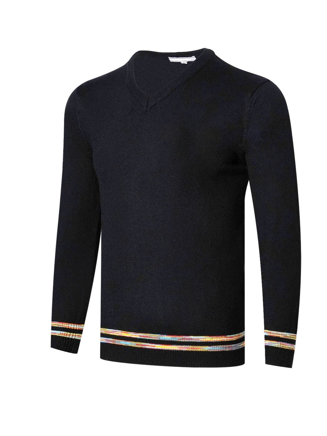 Golfario - Men's Thermal Crew-Neck Plaid Golf Pullover View 1
