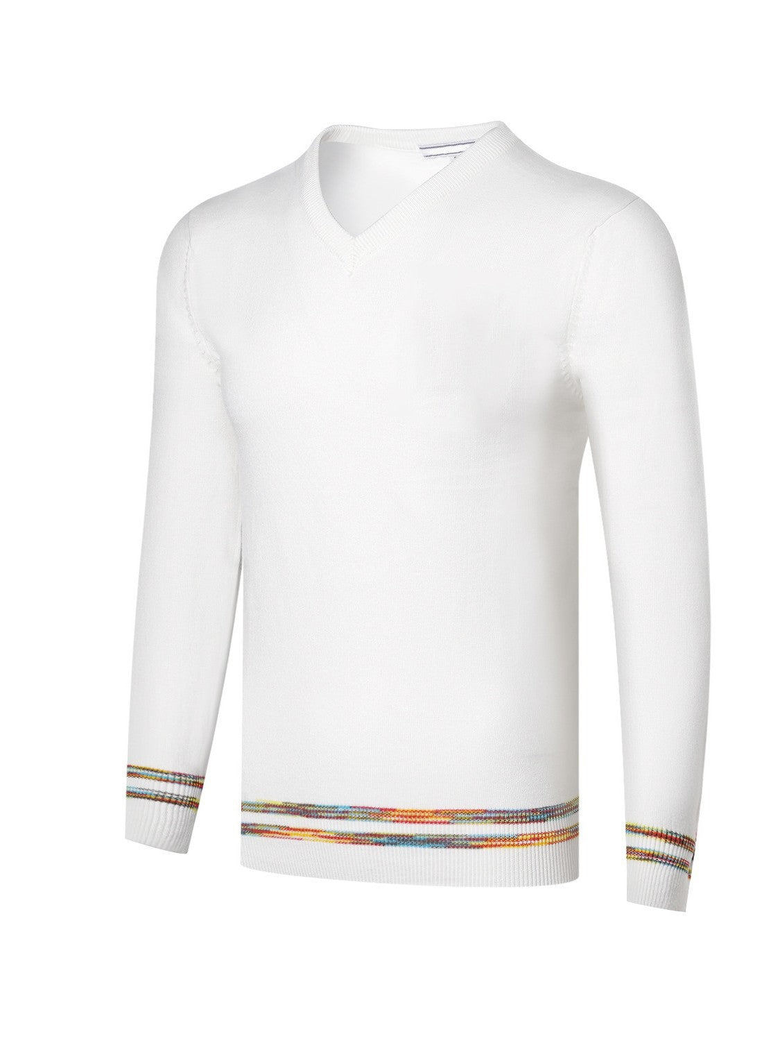Golfario - Men's Thermal Crew-Neck Plaid Golf Pullover View 2